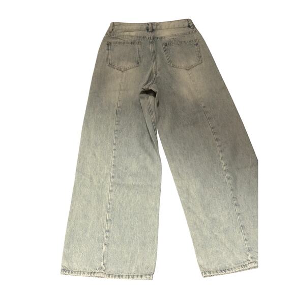 Commense Women's XSmall Light Wash Blue Wide Leg High Rise Denim Jeans - Picture 9 of 15